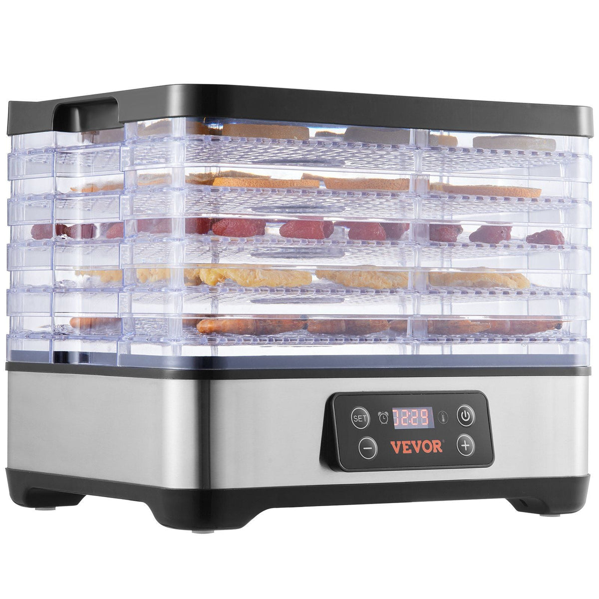 5-Tray Food Dehydrator | 300W Electric Food Dryer with Digital Timer & Temperature Control