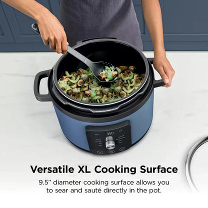 Ninja HyperHeat 9-in-1 Pressure Cooker, 6.5 Qt, Blue Macaron, PC201