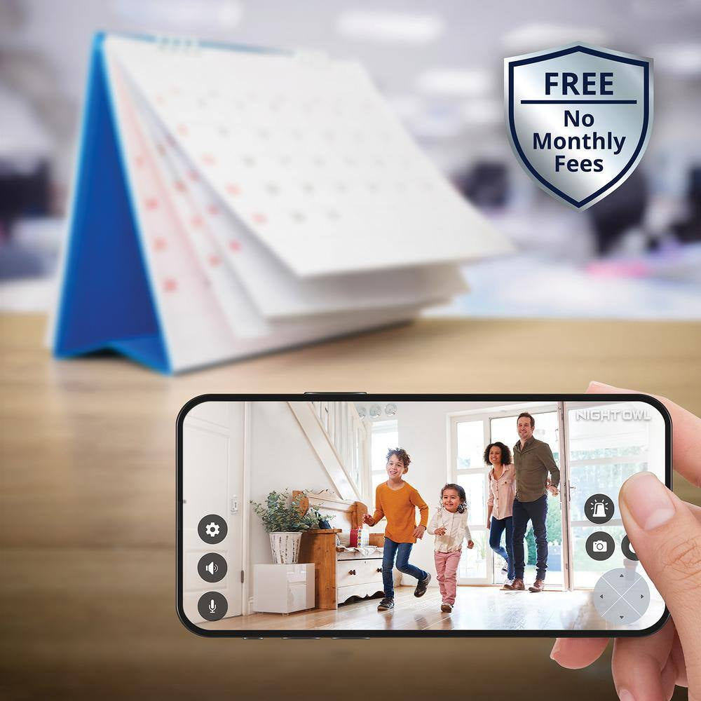 8-Channel 4K 64GB Smart NVR Security Camera System with 3-Plug-In Wireless Spotlight Cameras with 2-Way Audio