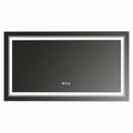 60 In. W X 30 In. H Large Rectangular Frameless Anti-Fog Dimmable Backlit & Front Light Wall LED Bathroom Vanity Mirror